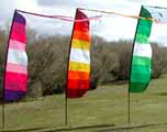 Rainbow & cool feather banners